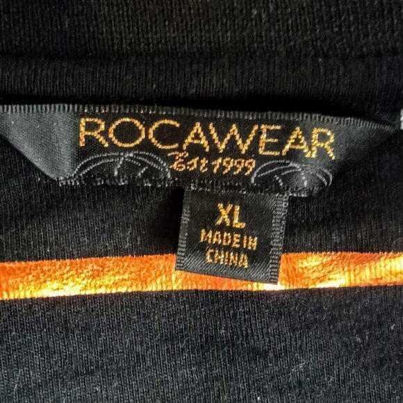 Rocawear Tri-Color Metallic Zip Cotton Fleece Cardigan - Picture 6 of 9